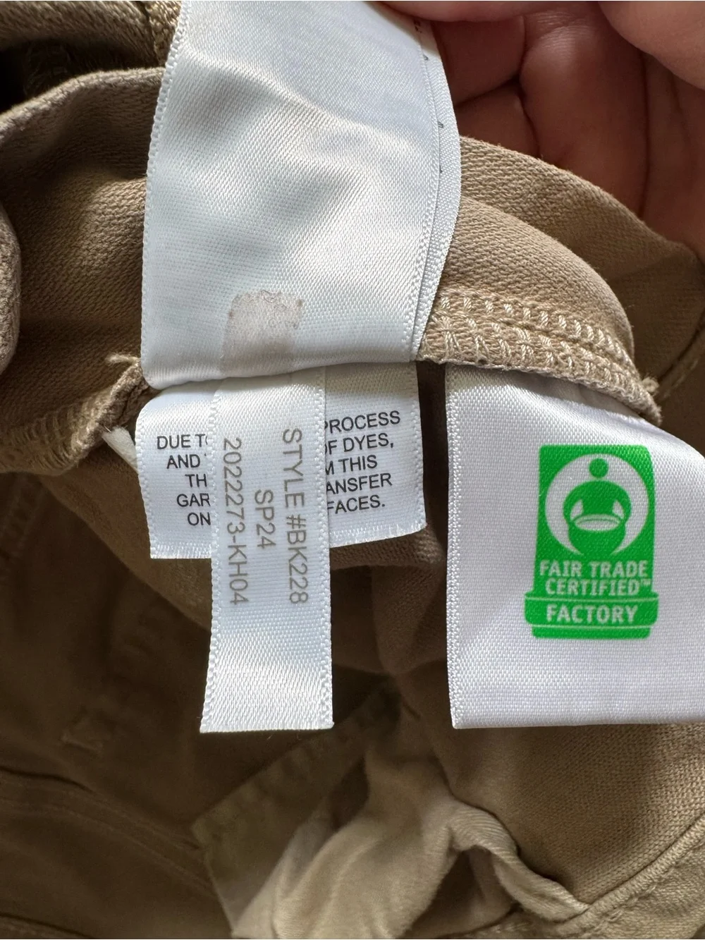 J.Crew Flex Slim Fit Garment Dyed 5 Pocket Pants 34x30 Taupe